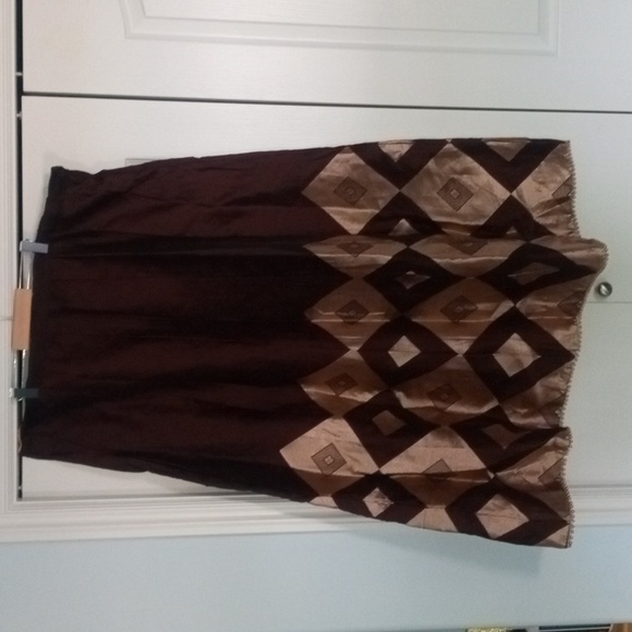 Espresso and Pastel Yellow Lehenga Choli Size 44 - Picture 2 of 5